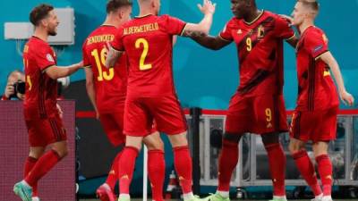 Bélgica aplastó a Rusia y en la siguiente jornada se enfrentarán a Dinamarca. Foto AFP.