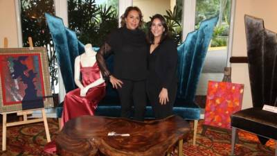 Diana y Andrea Caraccioli presentaron la firma Sofía Caracccioli, de muebles y espacios decorativos para el hogar.