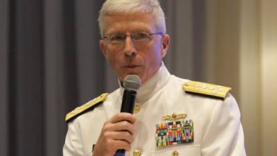 El Jefe del Comando Sur de las Fuerzas Armadas de Estados Unidos, el almirante Craig Faller. EFE/Archivo