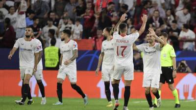 El Sevilla obtuvo su primera victoria en Champions League.