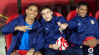Antony 'Choco' Lozano (derecha) empezó en el banco de suplentes y entró de cambio en el segundo tiempo. Foto LaLiga.es