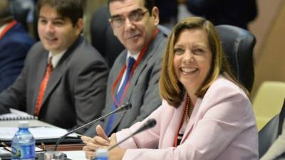 La directora para EE.UU. del Ministerio de Relaciones Exteriores de Cuba, Josefina Vidal Ferreiro, participa en la primera reunión EEUU-Cuba tras el anuncio del restablecimiento de sus relaciones diplomáticas hoy, miércoles 21 de enero, en La Habana (Cuba). EFE