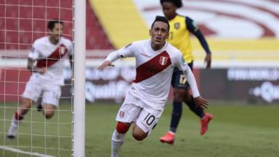 La selección peruana llegó a los cuatros puntos en las eliminatorias sudamericanas. Foto AFP.