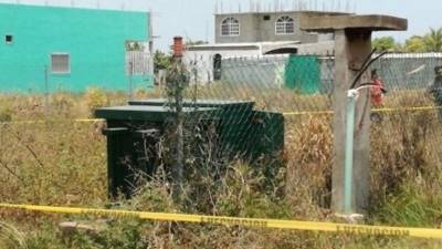 El cadáver quedó dentro del ducto eléctrico subterráneo.