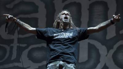 En la imagen, el cantante Randy Blythe de la banda estadounidense 'Lamb of God'. EFE/Archivo