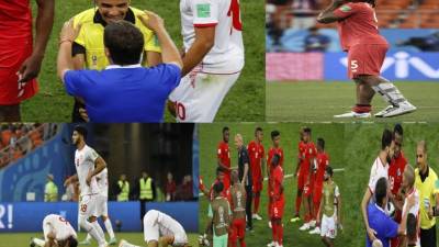 En su primer Mundial, Panamá soñaba con despedirse con una victoria, pero Túnez le dio una lección de realismo al derrotarlo 2-1 este jueves en Saransk en el cierre del Grupo G de Rusia-2018. El entrenador Bolillo Gómez de los canaleros estuvo peleando con jugador rival, Panamá y Túnez se marchan con dolor. FOTOS AFP