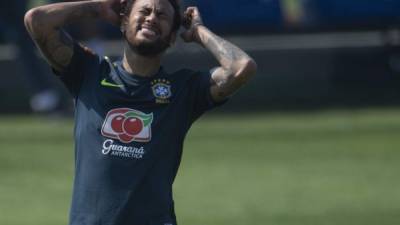 Neymar se encuentra concentrado con la selección de Brasil para disputar la Copa América. FOTO AFP.