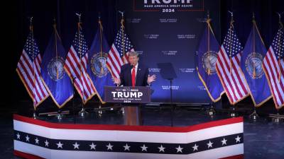 Trump busca la nominación republicana para las elecciones presidenciales de noviembre próximo.