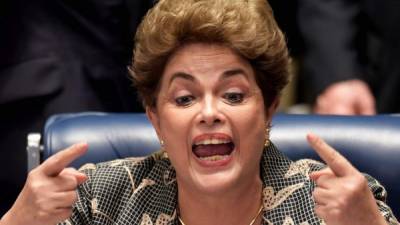 La separada presidenta de Brasil conocerá este día si es culpable en el juicio político tras la votación de los senadores. Foto: AFP