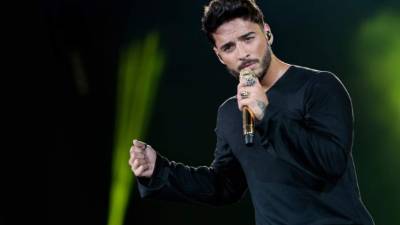Maluma en uno de sus conciertos.