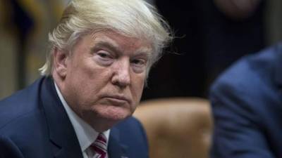 El presidente estadounidense Donald Trump durante un debate sobre la reforma sanitaria celebrado ayer en el salón Roosevelt de la Casa Blanca, Washington, Estados Unidos. EFE