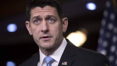 Paul Ryan anunció la semana pasada el nuevo plan de reforma fiscal aprobado por el mandatario. AFP.