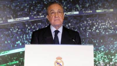 Florentino Pérez, presidente del Real Madrid. FOTO EFE.