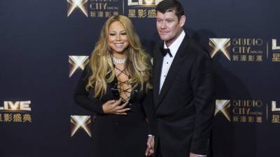 La cantante Mariah Carey y su exprometido, el empresario James Packer.