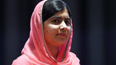 A sus 17 años, Malala fue galardonada con el premio Nobel de la Paz./ Foto AFP.