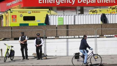 Reino Unido es el tercer país con más muertes por coronavirus en Europa./AFP.