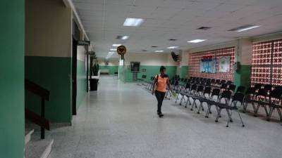 Así estuvo la sala de consulta externa en el Mario Rivas el martes en la mañana.