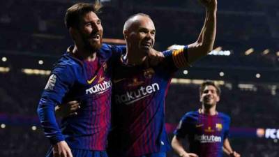 Lionel Messi e Iniesta, cracks del FC Barcelona.