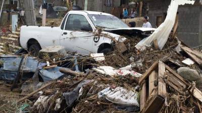 Aunque no llegó a convertirse en Huracán, Lidia ha causado graves daños en Baja California.