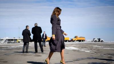 La primera dama estadounidense, Melania Trump, inició este lunes una gira por tres estados para promocionar su campaña de bienestar infantil 'Sé Mejor' en su primera aparición pública tras las explosivas declaraciones del ex abogado de su esposo, Michael Cohen, ante el Congreso.
