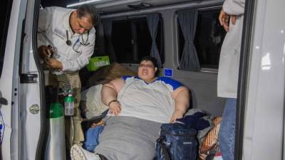 Este joven de 32 años es el hombre más obeso de México. AFP.
