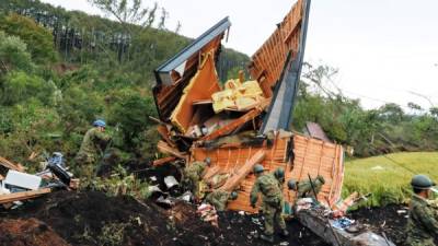 El terremoto de magnitud 6,7 en la escala de Richter que sacudió la isla nipona en la madrugada del jueves. EFE