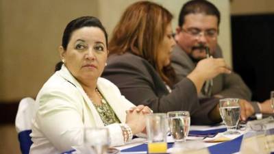Yolani Batres en un evento sobre el dengue y chikunguña. Foto de archivo.