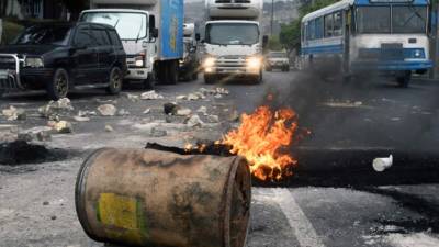Las principales carreteras del país están tomadas por los manifestantes.