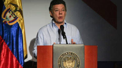El presidente Juan Manuel Santos asumió la presidencia en el 2010.
