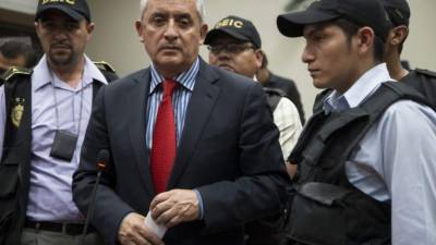El expresidente Otto Pérez Molina se ha declarado inocente de las acusaciones de corrupción.