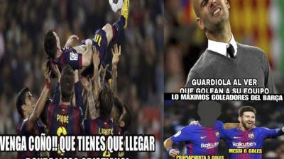 Barcelona goleó 4-1 a la Roma y Manchester City 3-0 al Liverpool en la jornada de este miércoles en la Champions League. Pese a eso, Messi es objeto de burlas ya que no se hizo presente en el marcador.