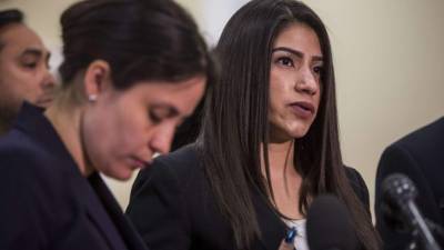 Yazmín Juárez fue citada como testigo en una audiencia sobre el trato inhumano que reciben los migrantes centroamericanos en los centros de detención en EEUU./AFP.