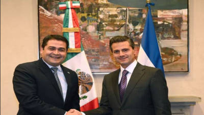 Juan Orlando y Peña Nieto abordaron temas comerciales y de cooperación.