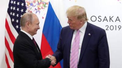 Donald Trump, y su homólogo ruso, Vladimir Putin.