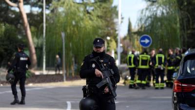 Las fuerzas de seguridad españolas investigan el ataque contra la embajada de Ucrania en Madrid.