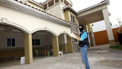 Un inmueble incautado en Tegucigalpa.