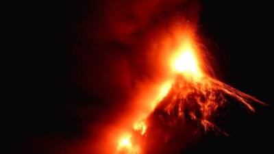 El volcán de Fuego en Guatemala está ubicado a c50 kilómetros al suroeste de la capital. Foto: EFE