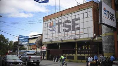 Edificio del Tribunal Supremo Electoral en Tegucigalpa.