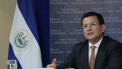 Hugo Martínez, canciller de El Salvador.