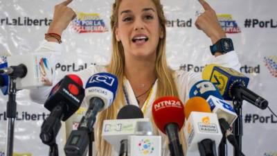 La esposa de Leopoldo López insistió una vez más en que el apoyo de la comunidad internacional es clave para Venezuela.