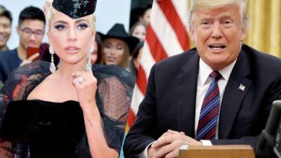 La cantante Lady Gaga se ha mostrado en contra del presidente Donald Trump.