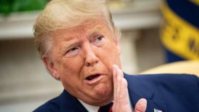 Trump calificó de noticias falsas el artículo del New York Times que revela siniestros planes para el muro./AFP.