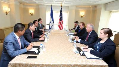 El presidente Juan Orlando Hernández inició una intensa agenda este martes en Washington.