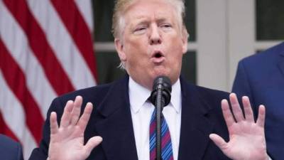 El presidente estadounidense, Donald Trump, durante una conferencia de prensa en la Casa Blanca en Washington (EE.UU.), hoy, 04 de enero de 2019. EFE.