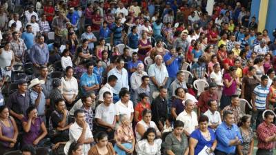 Los pobladores de Lempira asistieron al evento.