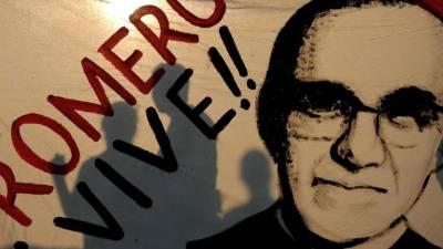 Monseñor Romero fue beatificado en una multitudinaria misa el 23 de mayo de 2015 en San Salvador.