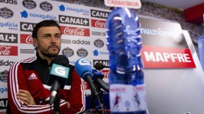 Luis Enrique durante conferencia de prensa.