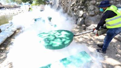 Hoy seguirán los trabajos de limpieza en todos los balnearios.