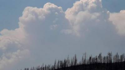 Fuera de California, en el vecino estado de Oregón, sigue activo el que actualmente es el mayor de todos los incendios de EEUU, el conocido como 'Bootleg'.