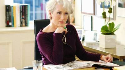 Meryl Streep en su papel como Miranda Priestly en la película 'El Diablo viste a la moda' (The devil wears Prada).